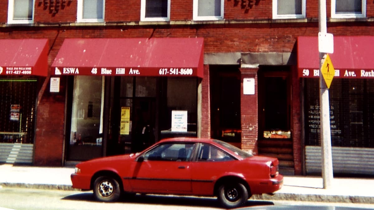 The storefront of the Eastern Service Workers Association office in the Roxbury neighborhood of Boston